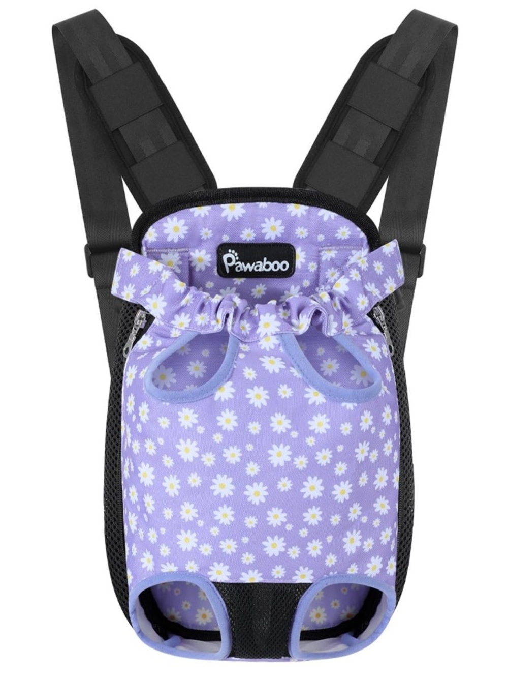 Pawaboo Lavender Daisy Small Pet Front Carrier